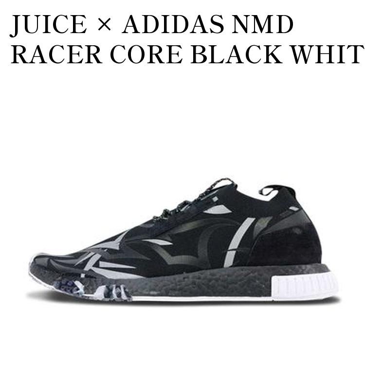 【お取り寄せ商品】JUICE × ADIDAS NMD RACER CORE BLACK WHITE ジュース × アディダス NMD レーサー コア ブラック ホワイト DB1777 メンズ レディース 人気 おしゃれ|RAISE