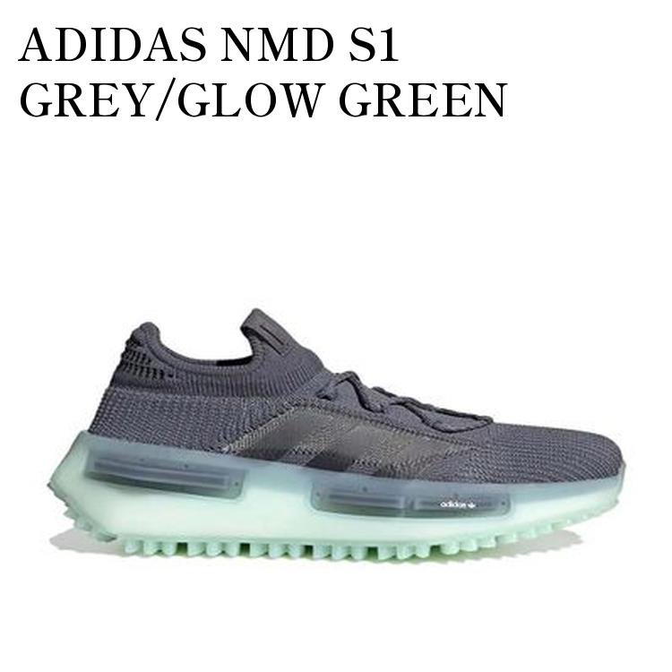 【お取り寄せ商品】ADIDAS NMD S1 GREY/GLOW GREEN アディダス NMD S1 グレー/グロウ グリーン GZ9233 メンズ レディース 人気 おしゃれ|RAISE