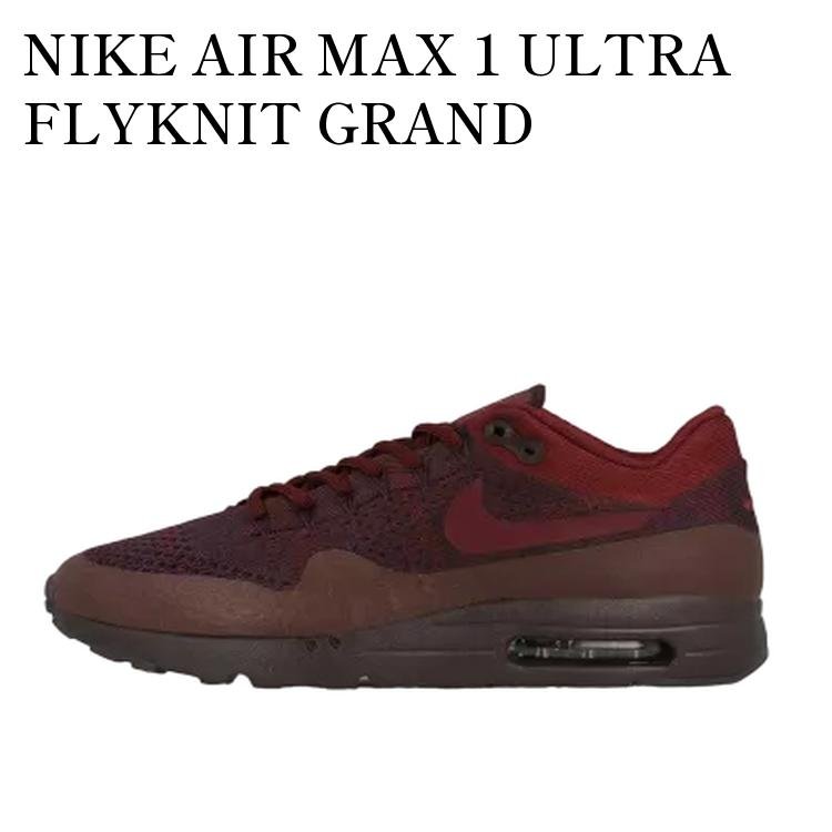 【お取り寄せ商品】NIKE AIR MAX 1 ULTRA FLYKNIT GRAND PURPLE/TEAM RED ナイキ エアマックス1 ウルトラ フライニット グランドパープル/チームレッド 856958-566 メンズ レディース 人気 おしゃれ｜RAISE