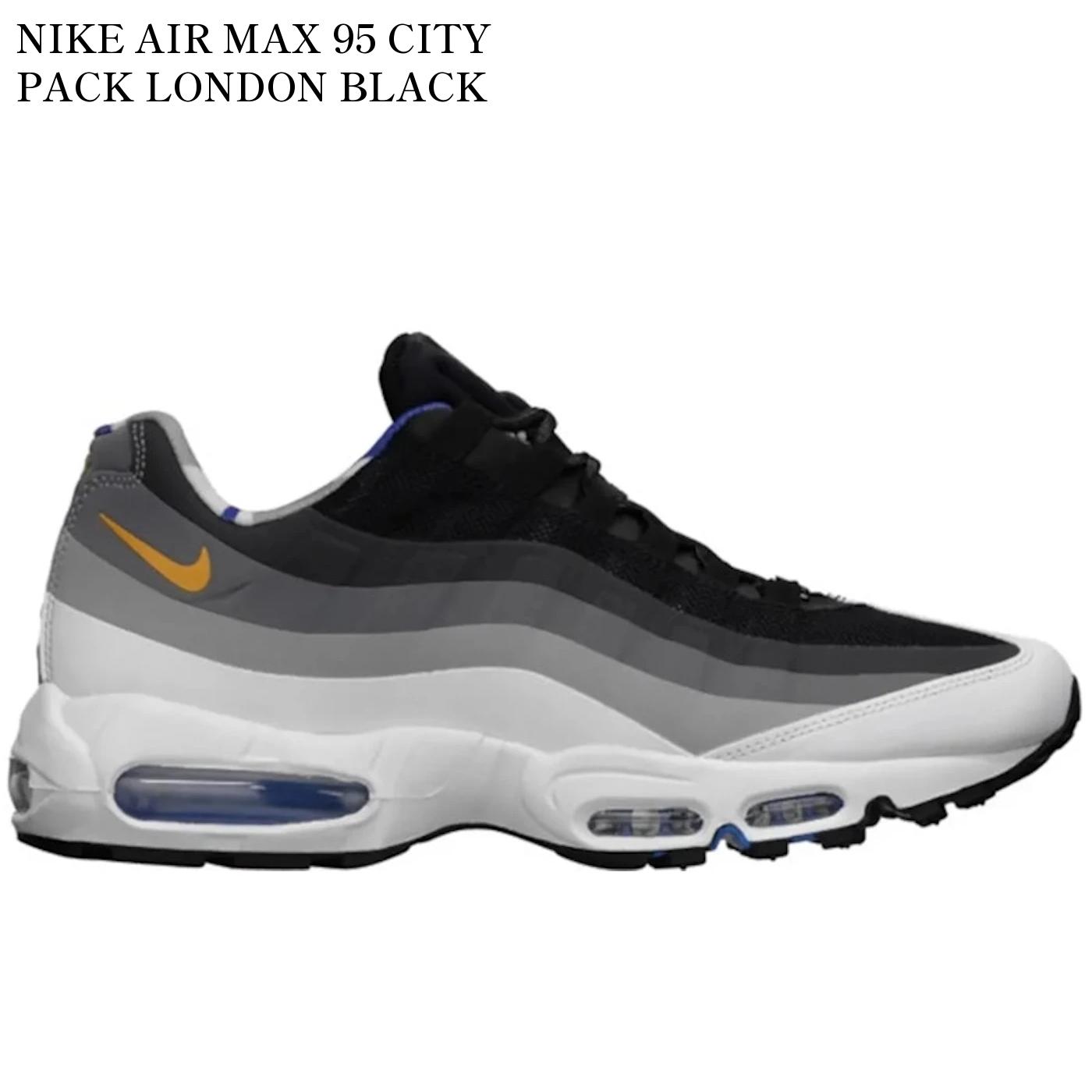 【海外限定 お取り寄せ商品】NIKE AIR MAX 95 CITY PACK LONDON BLACK 586361-070 メンズ レディース 人気 おしゃれ
