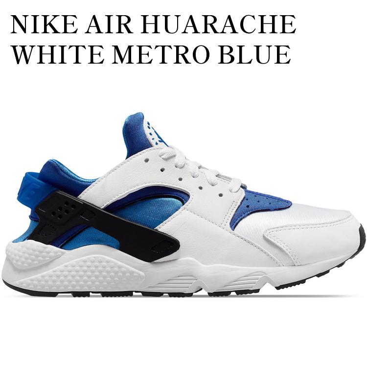 【海外限定 お取り寄せ商品】NIKE AIR HUARACHE WHITE METRO BLUE DD1068-106 メンズ レディース 人気 おしゃれ｜RAISE