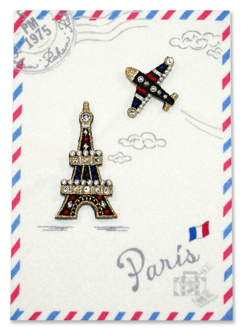 Made in japan、刺繍、ブローチ、軽い、エレガント、立体、クリスタルガラス