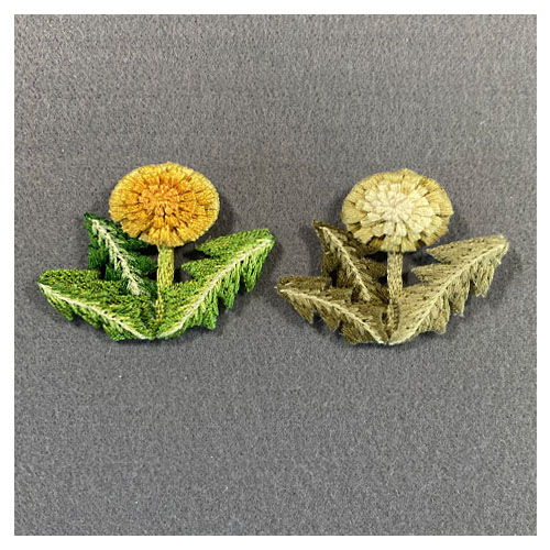 楽天市場】【シロツメクサ】刺繍ブローチ、Made in japan、刺繍