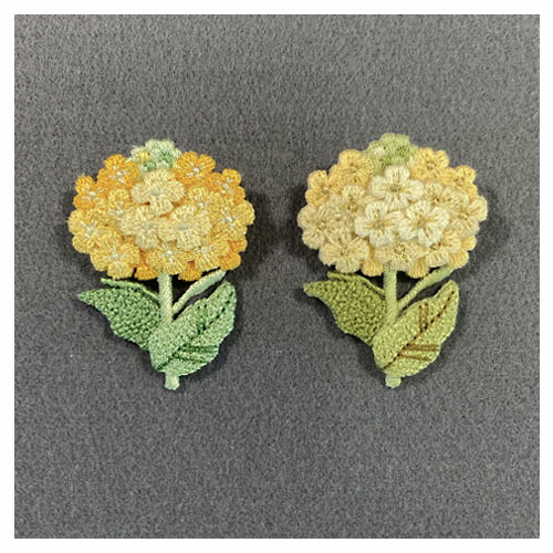 楽天市場】【シロツメクサ】刺繍ブローチ、Made in japan、刺繍