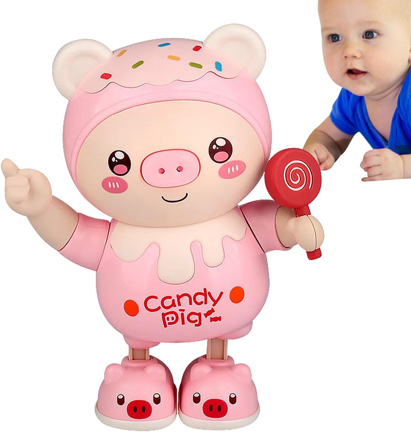 楽天市場】電気豚おもちゃ 音楽とLEDライト付き ピッグ動物おもちゃ 3