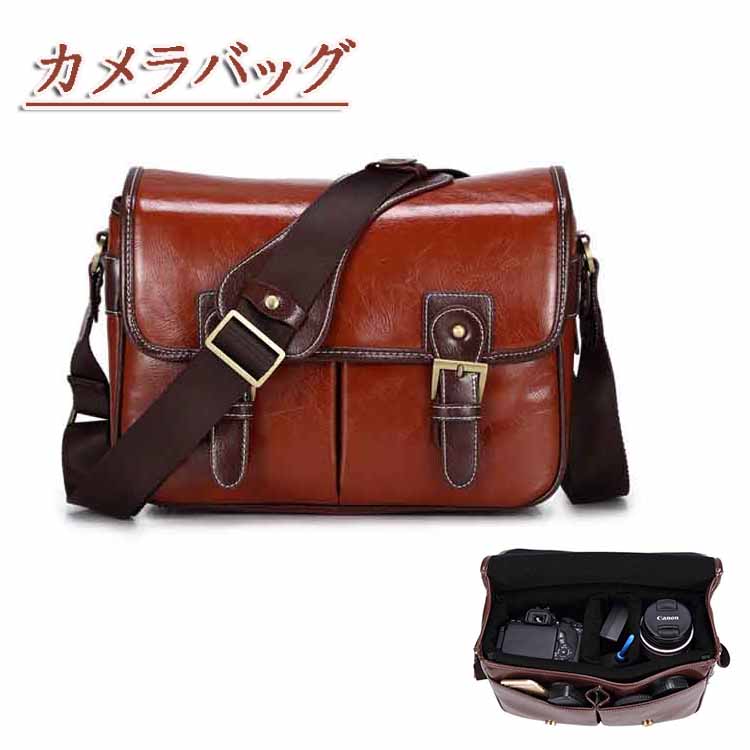 楽天市場】カメラバッグ 一眼レフ レザー フラップショルダー