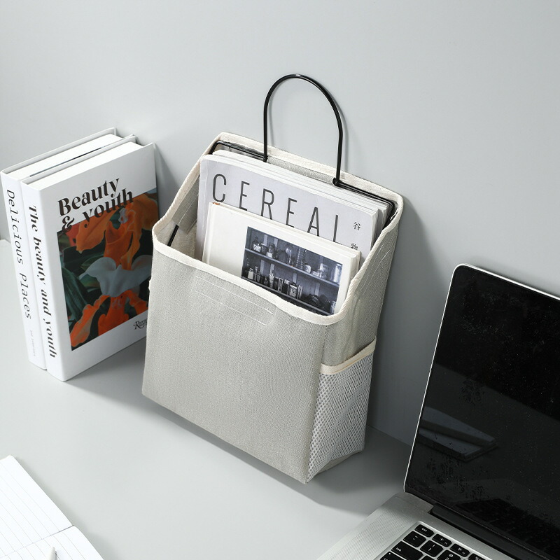 【楽天市場】生地壁掛けバッグフックストレージドアオーガナイザーバッグための壁のドア浴室寮キッチン収納ポケットバッグ：ラッキーストライク