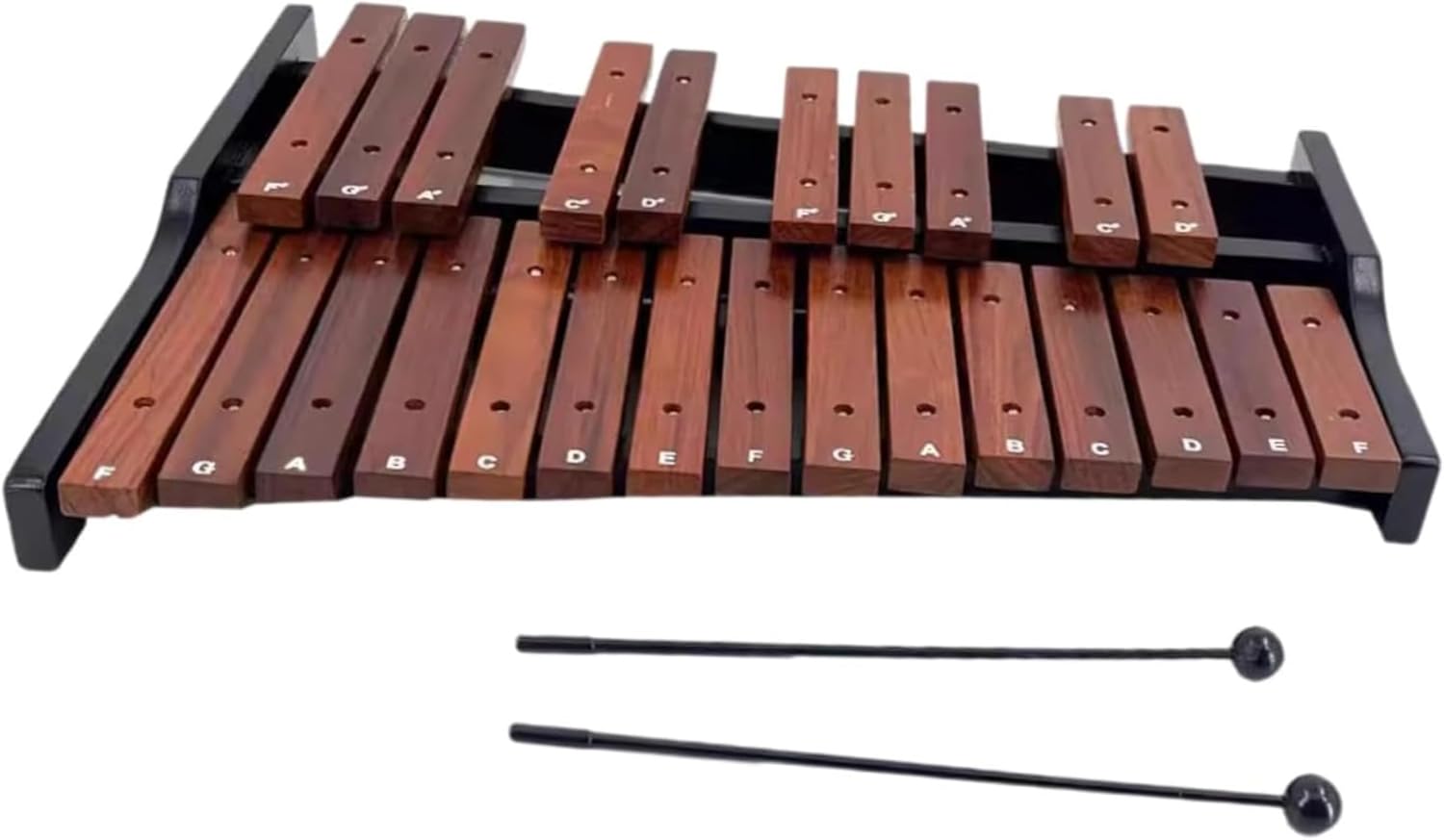 楽天市場】25音 木琴 卓上木琴 パーカッション 2本マレット付き (25音