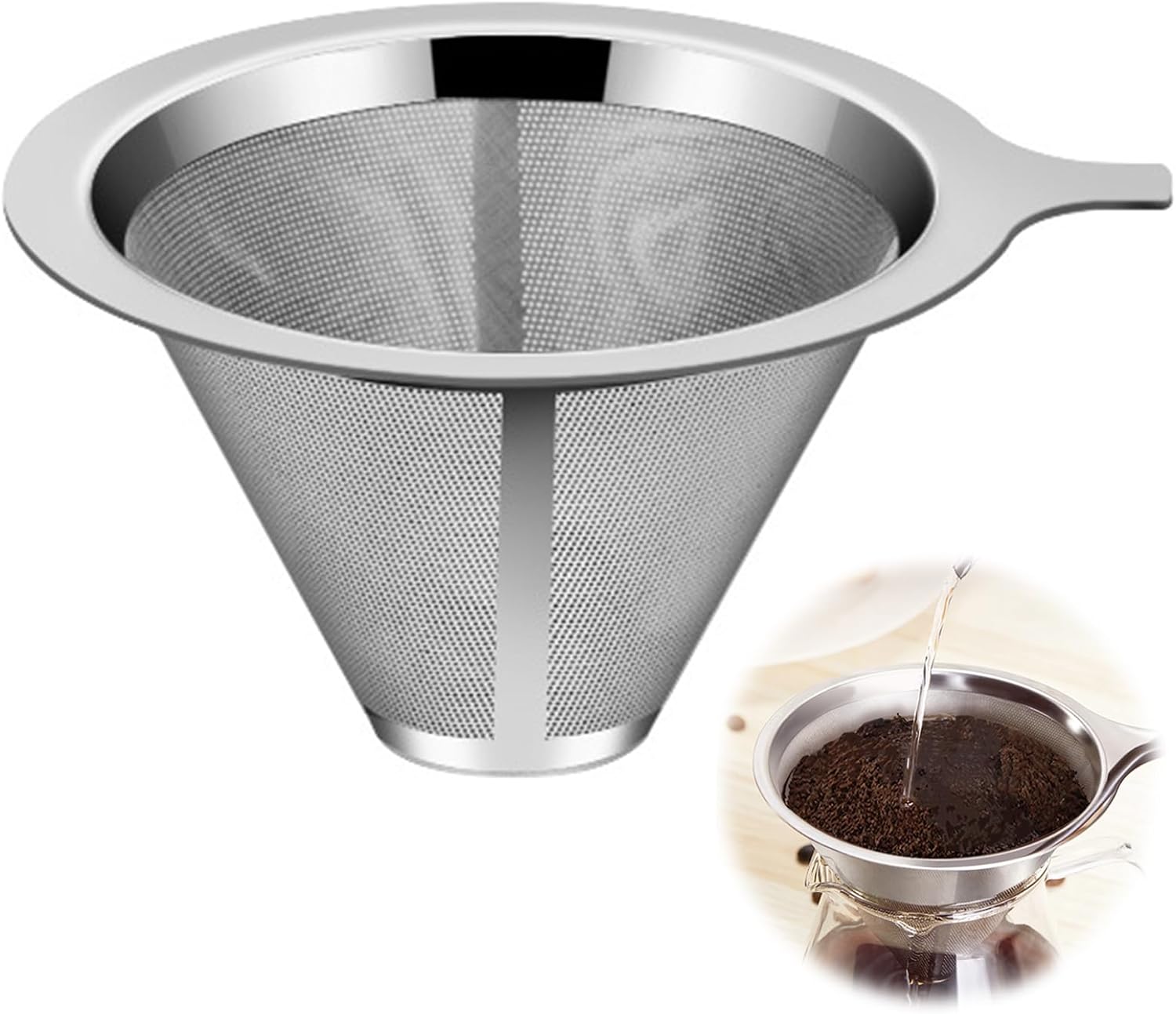 楽天市場】＼ 10％OFF ！／ お手軽 ステンレス 珈琲ストレーナー 1個