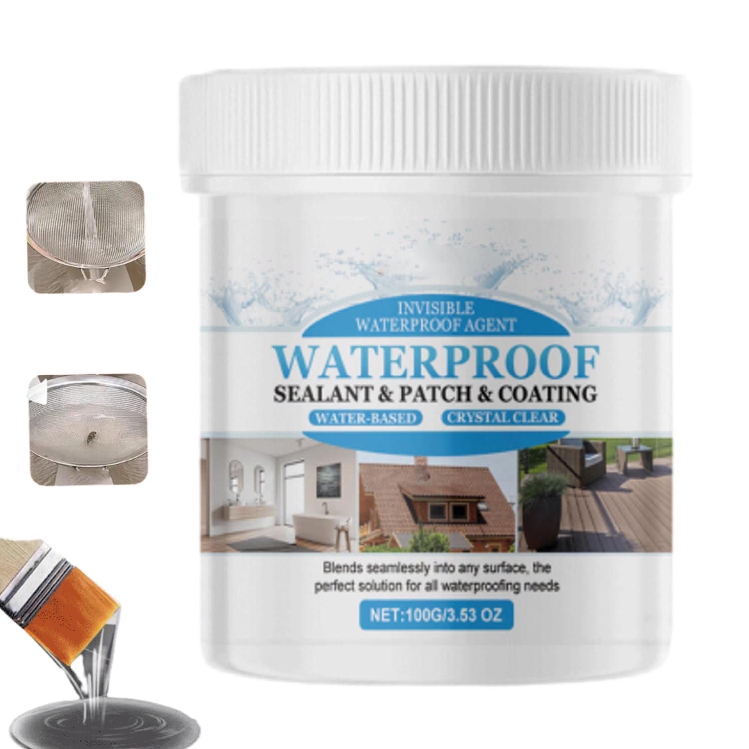 【楽天市場】透明タイプ防水接着剤 水漏れ補修剤 強力シーラント 内外壁用 UV対策 補修液 漏れ接着剤 無臭エコ 防水漏れ防止剤 屋内 屋外用 ...