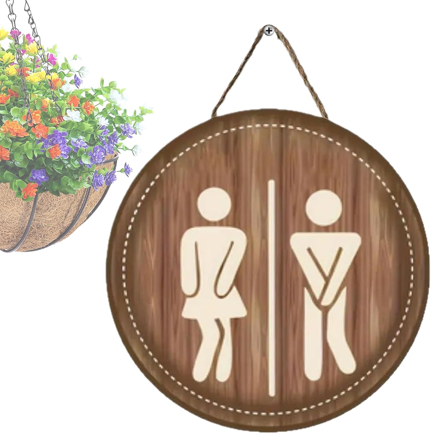 【楽天市場】木製ユニセックスレストルームドアサイン トイレデコレーション | オフィス ゲストハウス 自宅 ホテル 女性 男性 粉末室 学校 ...