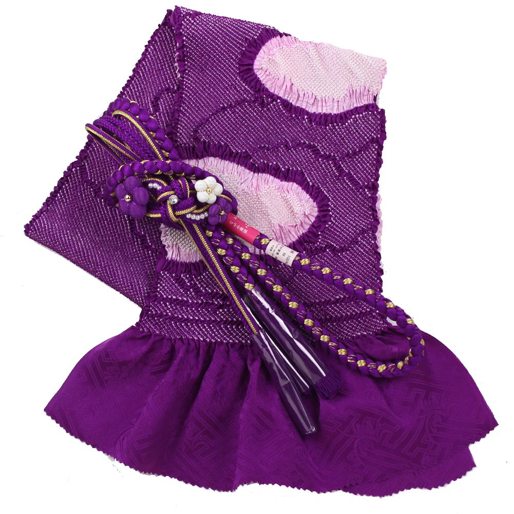 振袖セット 振袖フルセット 暈し染め 金通し 帯 帯締め 帯揚げ 衿 紫 5 20130156.jpg