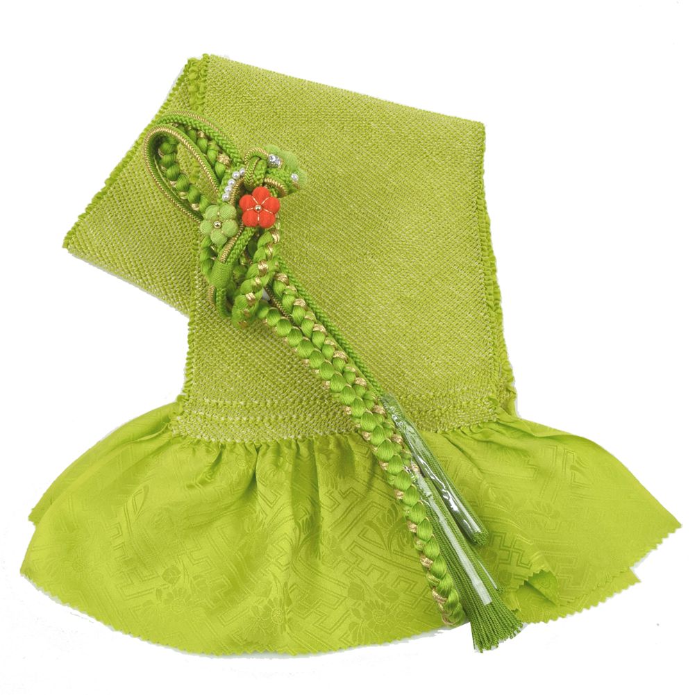 豪華振袖 袋帯 帯揚げ 帯締め 薄い黄色 ラメ地 振袖 帯揚げ ゴールド