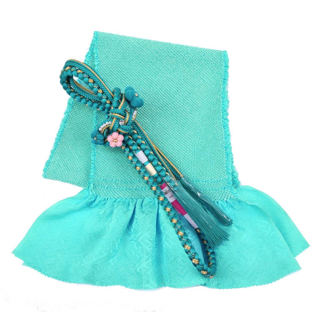 楽天市場】振袖用 帯締め帯揚げセット 水色 帯締め 帯揚げ 総