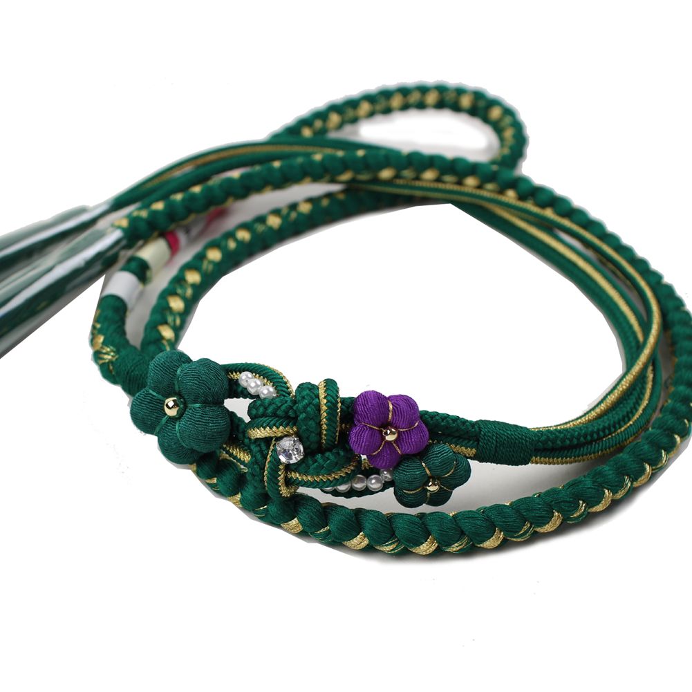 楽天市場】振袖用 帯締め帯揚げセット 緑 帯締め 帯揚げ 総絞り