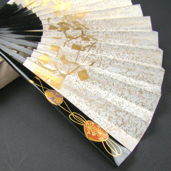 礼装用 蒔絵扇子 貝合わせ 末広 留袖用 黒留袖 結婚式 フォーマル 大原商店