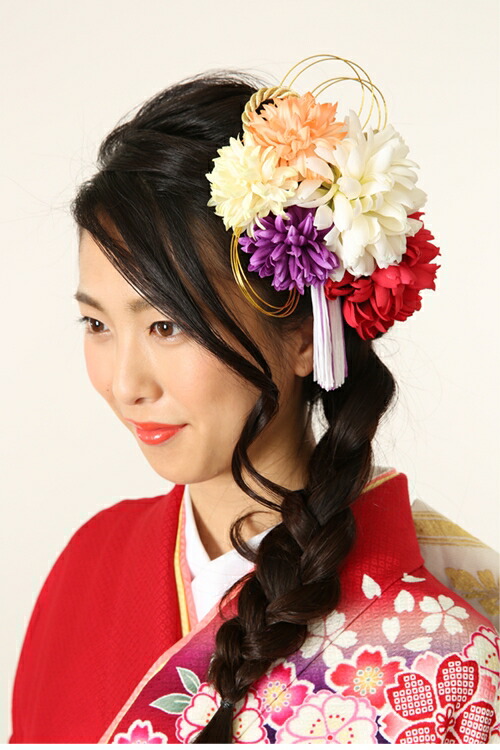 楽天 髪飾り 浴衣 成人式 結婚式 和装 丸菊に房飾り付きコサージュ 振袖用 花 袴 七五三 着物 卒業式 ヘアアクセサリー ヘッドドレス ウェディング 前撮り パーティー 超人気の Csckerala Com