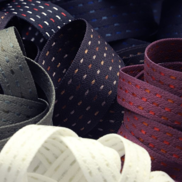 SIC 刺し子風リボン 20mm 30メートル巻 服飾 手芸 SHINDO|リボンのお店 ラクリエ