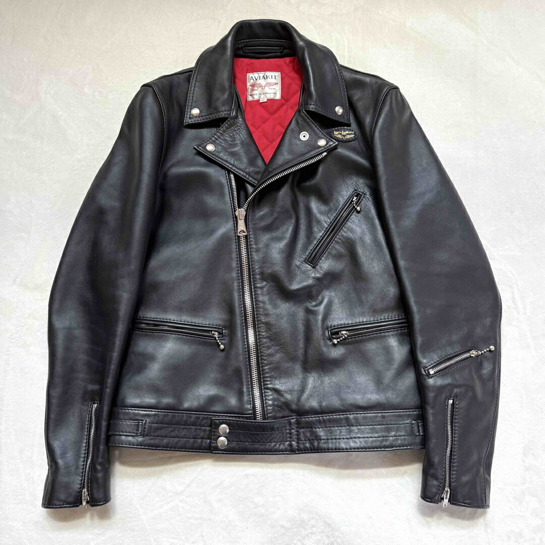 楽天市場】美品 Lewis Leathers ドミネーター 40 ハラコ 黒 ルイス