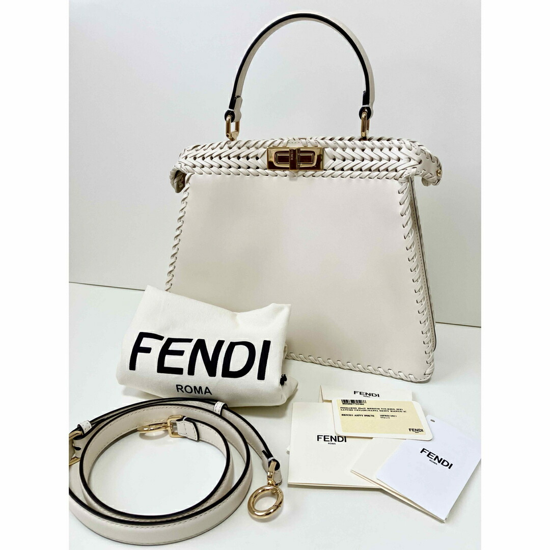 楽天市場】FENDI ピーカブー アイシーユー ミディアム PEEKABOO