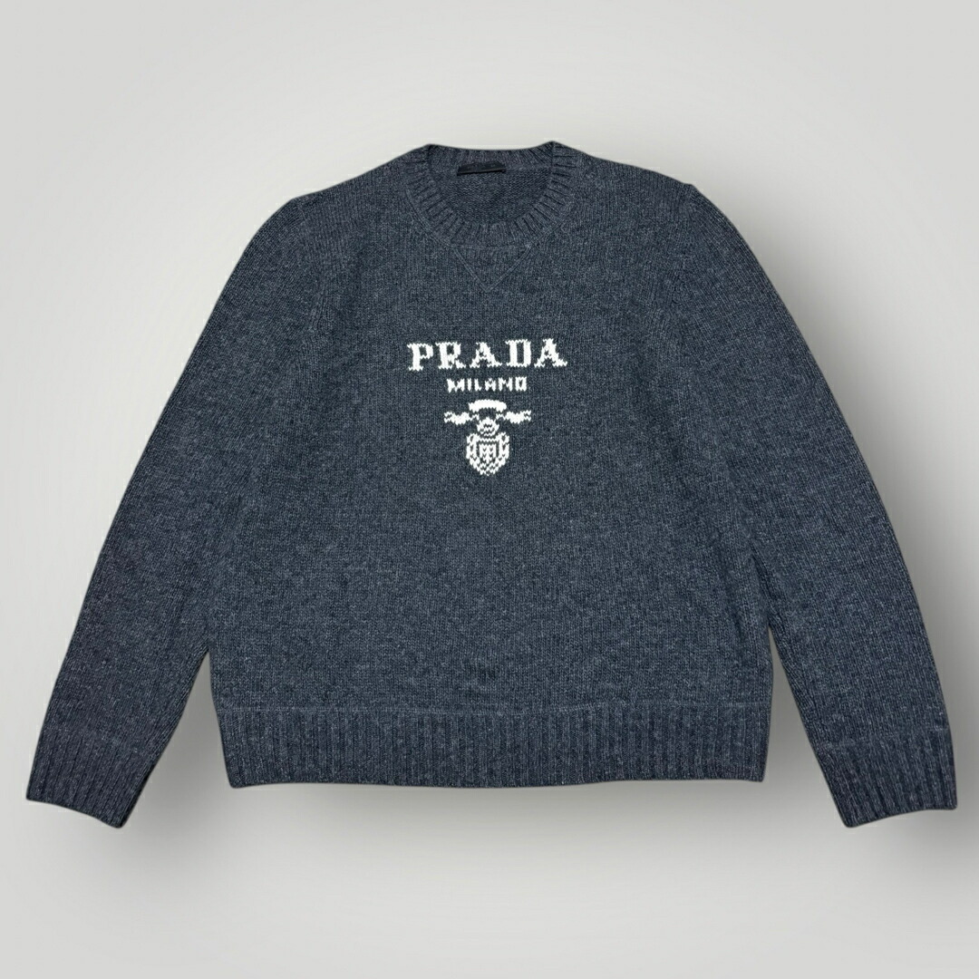 楽天市場】【プラダ】Prada ロゴ コットン クルーネック クロップド