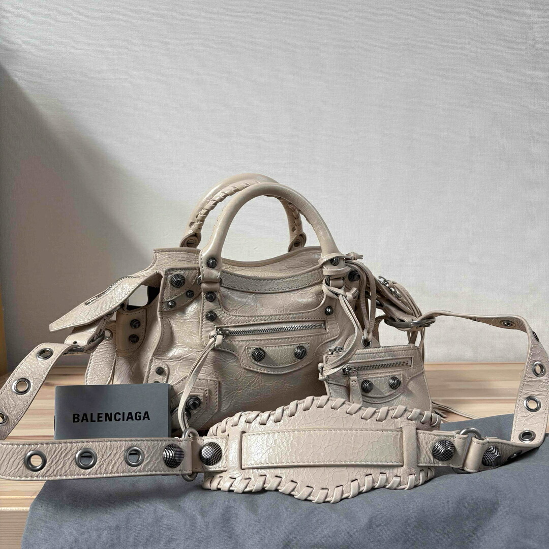 【中古】 BALENCIAGA ﾊﾞﾚﾝｼｱｶﾞ ﾈｵ ｶｺﾞｰﾙ XS 2WAY ｼｮﾙﾀﾞｰ ﾊﾝﾄﾞ ﾊﾞｯｸﾞ City700940