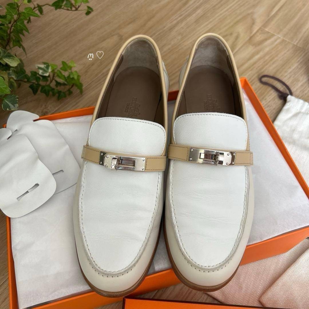 【中古】 HERMES ｴﾙﾒｽ ﾓｶｼﾝ ﾃﾞｽﾀﾝ ﾛｰﾌｧｰ 37