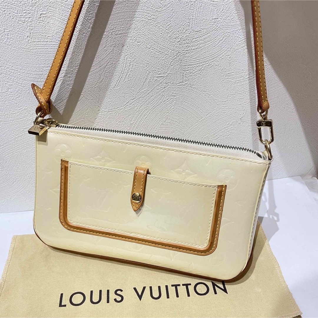 【中古】 LOUIS VUITTON ヴェルニ マロリースクエア ミニ御徒面子 ショルダーバッグ M91333