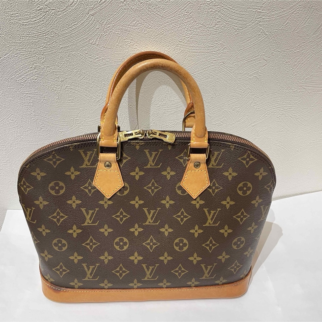 【中古】LOUIS VUITTON   ルイヴィトン アルマ モノグラム ハンドバック 赤銅色 M51130