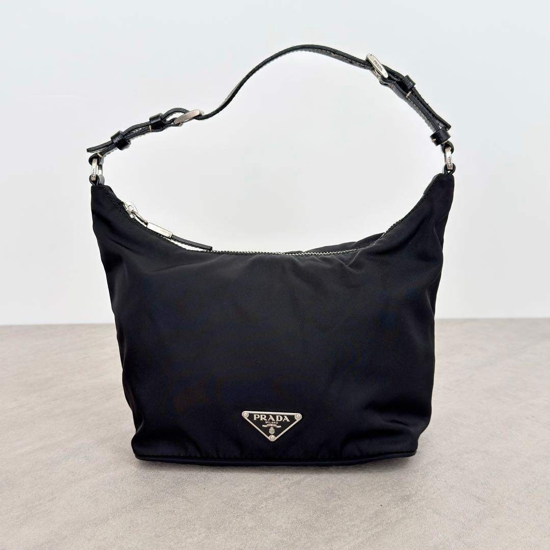 【中古】 PRADA プラダ ハンドバック 付属物合切袋 ３角形ロゴタイプ