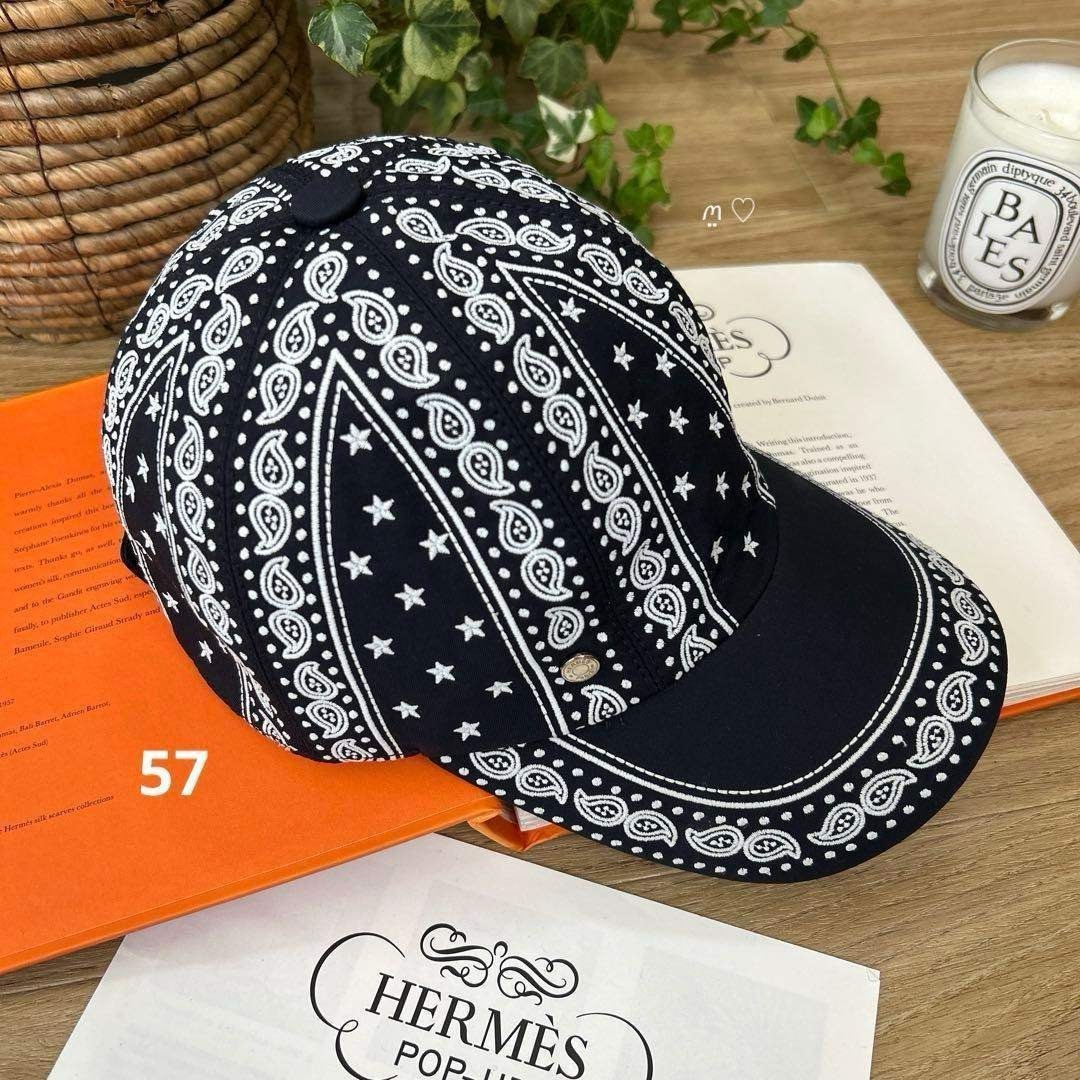 【中古】 HERMES エルメス キャップ セレナ・バンダナ 57 マリン｜Reuse Select by Rakuma