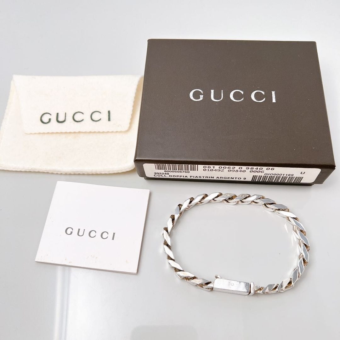 【中古】 GUCCI グッチ ブレスレット シルバー925 44g｜Reuse Select by Rakuma