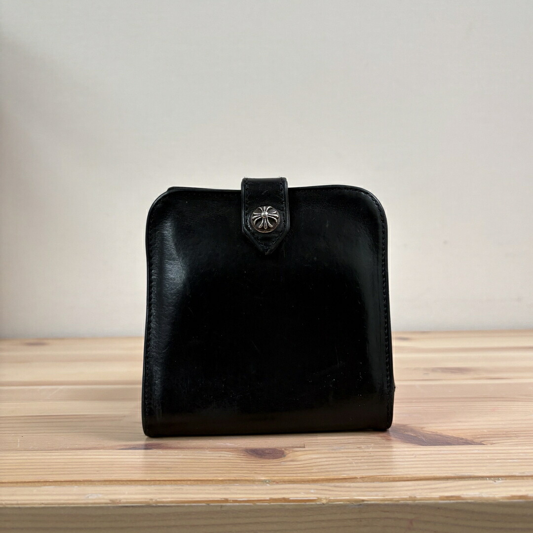 【中古】 CHROME HEARTS クロムハーツ SQ BTN BILL スクエア 二つ折り財布｜Reuse Select by Rakuma