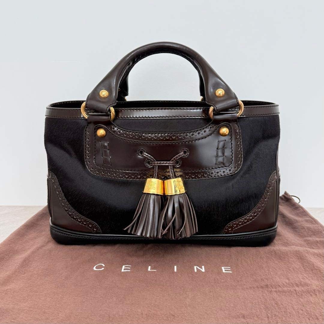 【中古】 CELINE セリーヌ ブギーバッグ ハラコ ハンドバッグ｜Reuse Select by Rakuma