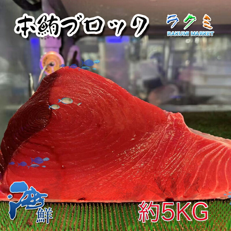 楽天市場】本マグロ ブロック 約５kg ほんまぐろ 鮪 赤身魚 刺身 ねぎま鍋 塩焼き 唐揚げ ゆでる : ラクミマーケット