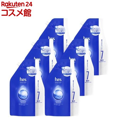 【楽天市場】h＆s モイスチャー シャンプー つめかえ 超特大セット(2200ml×6個入)【h＆s(エイチアンドエス)】：楽天24 コスメ館