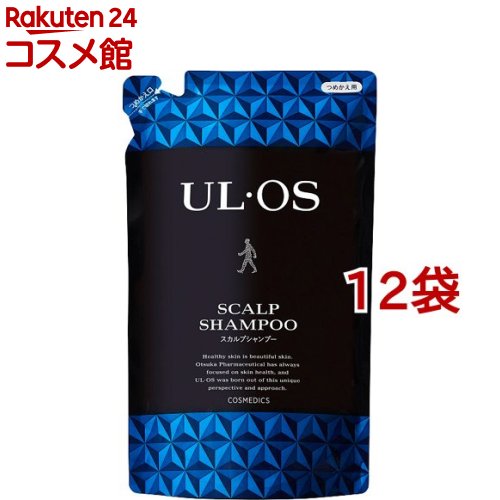 ウルオス(UL・OS／ウル・オス) 薬用スカルプシャンプー つめかえ用(420ml*12袋セット)【ウルオス(UL・OS)】[ノンシリコン スカルプ 清涼感 パラベンフリー]