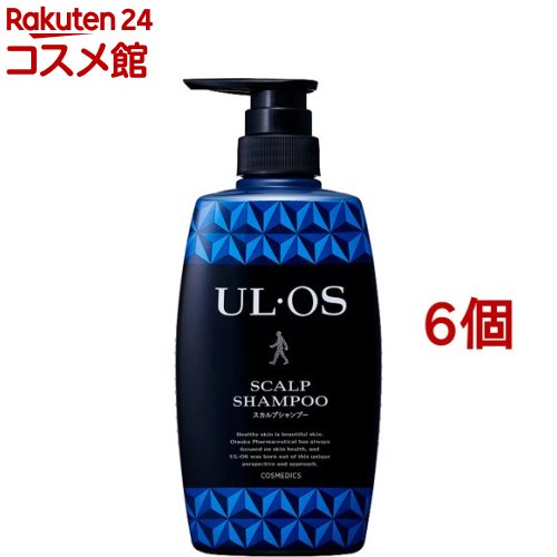 ウルオス(UL・OS／ウル・オス) 薬用スカルプシャンプー(500ml*6個セット)【ウルオス(UL・OS)】[ノンシリコン スカルプ 清涼感 パラベンフリー]｜24 コスメ館