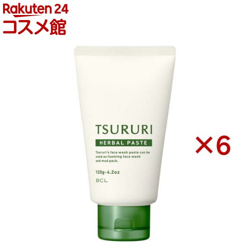 ツルリ 洗顔ペースト ハーバル(120g×6セット)【ツルリ】