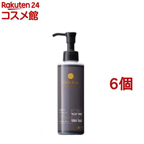 DETクリア ブライト＆ピール ピーリングジェリー 炭R(180ml*6個セット)【DETクリア】