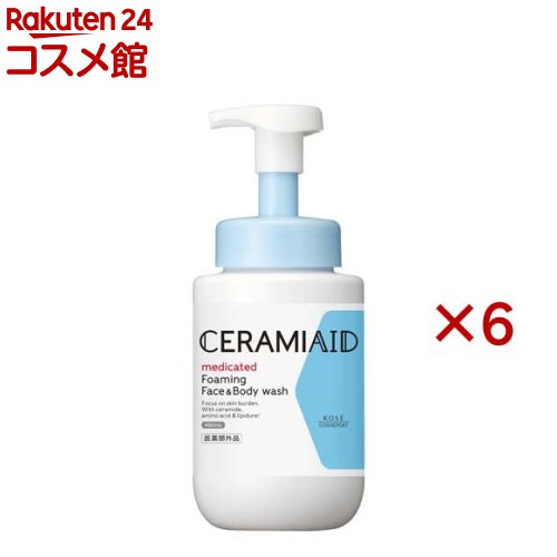 セラミエイド 薬用 フェイス＆ボディウォッシュ 本体(480ml×6セット)【セラミエイド】