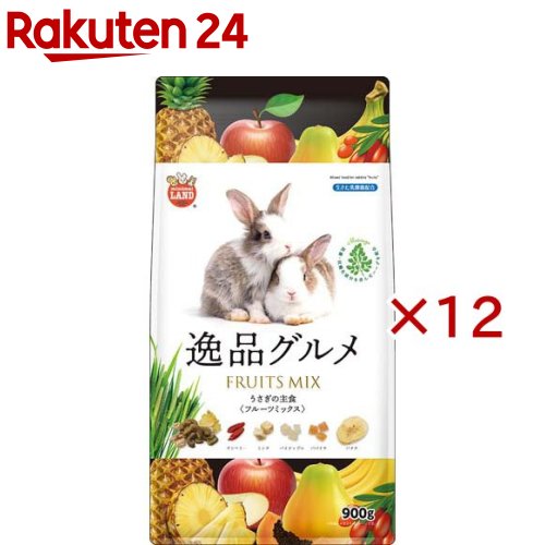 うさぎの主食 珠玉食い道楽 フルーツ交ぜ合わせる(900g×12仕掛ける)【ミニマルランド】