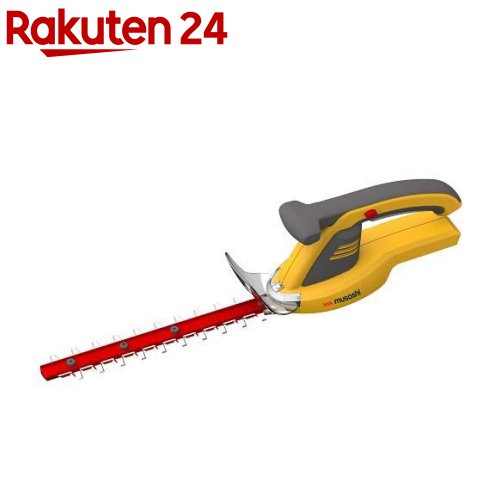 ムサシ 充電式ハンディ＆ポールバリカン 刈込み幅250mm PL-5002 イエロー(1台)｜24 11,734円