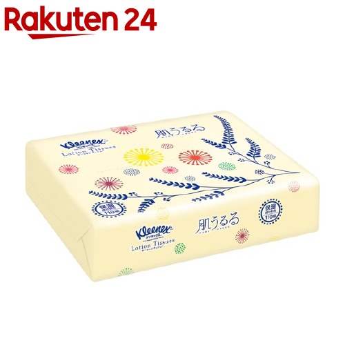 安心の送料無料! 1パック98円 2018年秋新製品ダブル保湿クリネックス (税別) プレミアムローション肌うるるポケット4個パック 96入 (2合)