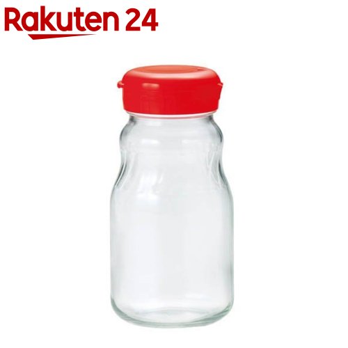 保存瓶 果実酒 小出し用 930ml レッド＆クリア ケース販売 I-77827-R-JAN(36個入)