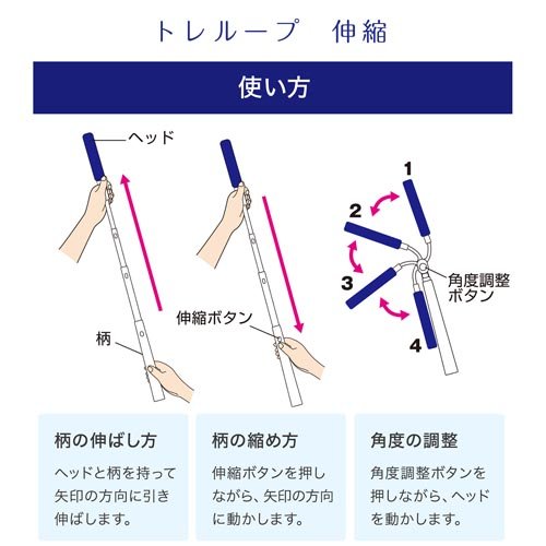 激落ちくん トレループ ケース付(1個)【激落ちくん】[レック 埃取り 正規 家電 家具 隙間 掃除 モップ]