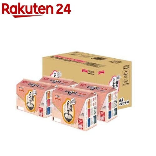 国産こしひかり(10個入×4セット(1個180g))【テーブルマーク】[パックご飯 ごはん レトルト 米 レンチン]