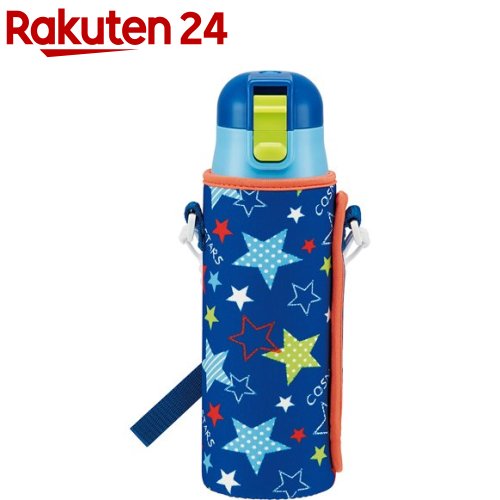 楽天市場 保冷 超軽量 子供用 直飲み カバー付き 水筒 470ml 星 1個 スケーター 楽天24
