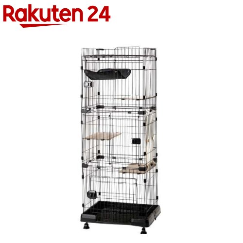 楽天市場】アイリスオーヤマ 猫ケージ 3段 ルーフキャットケージ