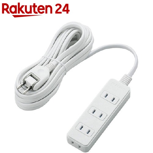 楽天市場】エレコム 延長コード 電源タップ 5m 4個口 雷ガード